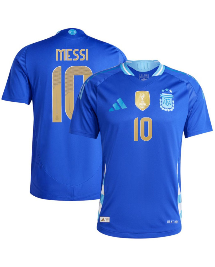 Messi 10 Argentina Away Jersey Player Version Copa America 2024
