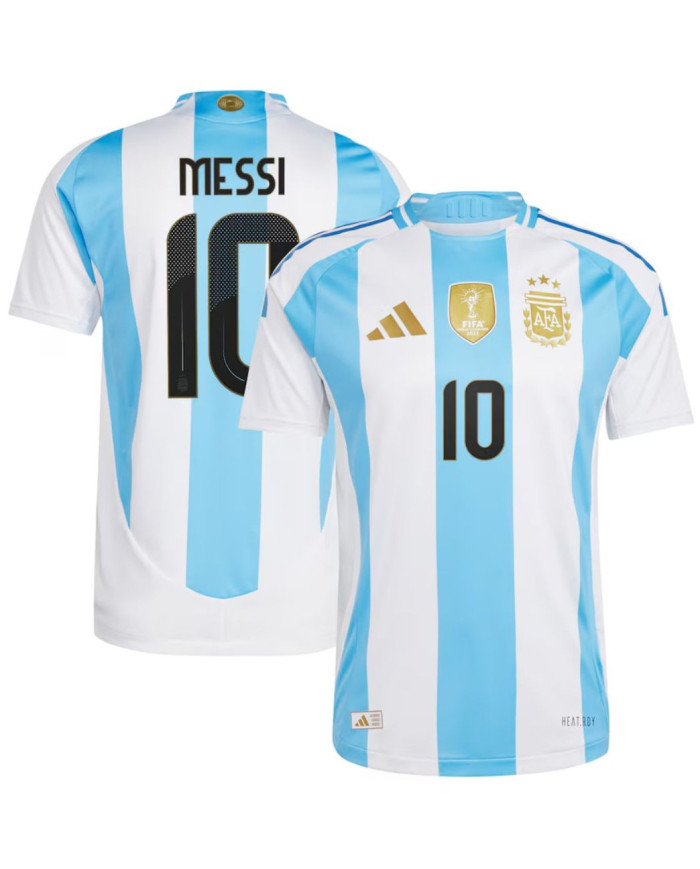 Messi 10 Argentina Home Jersey Player Version Copa America 2024