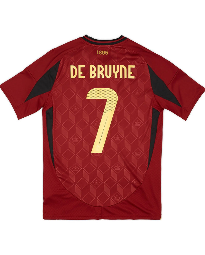 De Bruyne 7 Belgium Home Jersey EURO 2024