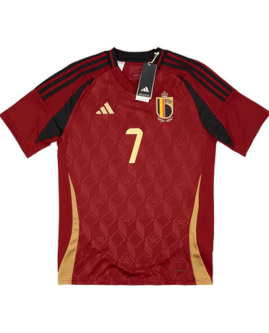 De Bruyne 7 Belgium Home Jersey EURO 2024