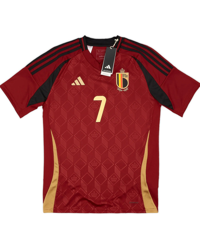 De Bruyne 7 Belgium Home Jersey EURO 2024