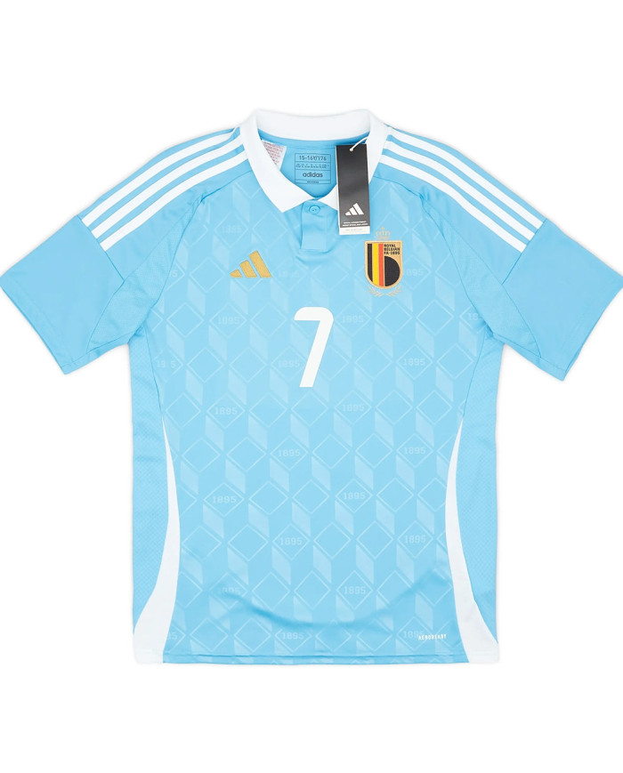 De Bruyne 7 Belgium Away Jersey EURO 2024