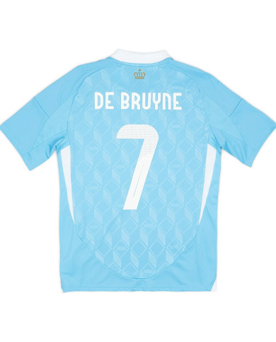 De Bruyne 7 Belgium Away Jersey EURO 2024
