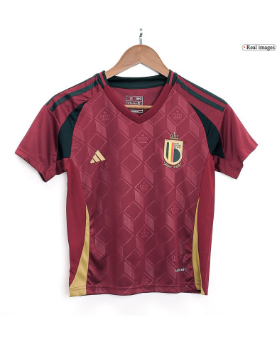 Kids Belgium Home Jersey Kit Euro 2024