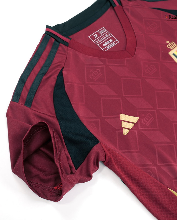 Kids Belgium Home Jersey Kit Euro 2024