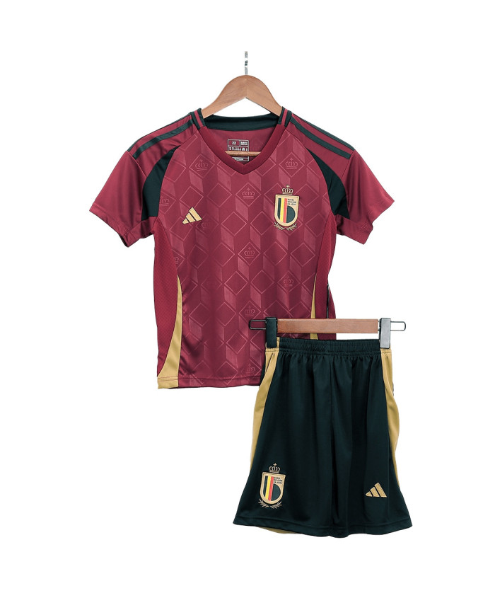 Kids Belgium Home Jersey Kit Euro 2024