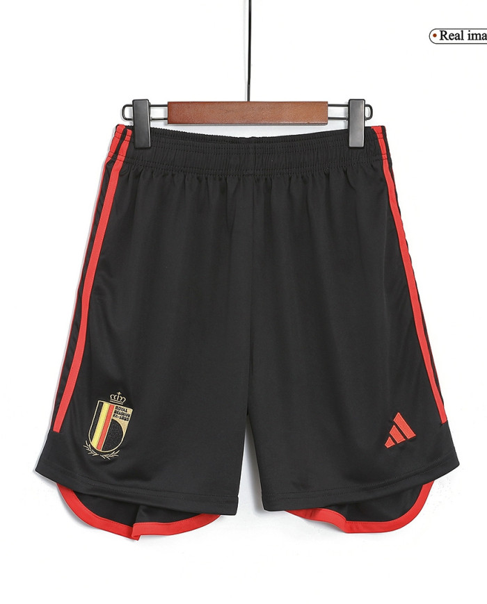 Belgium Soccer Shorts Home Replica World Cup 2022