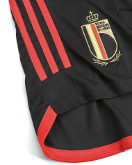 Belgium Soccer Shorts Home Replica World Cup 2022