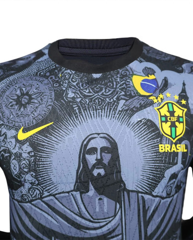 Brazil Christ the Redeemer Match Jersey 2024 Brazil Christ the Redeemer Match Jersey 2024