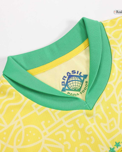 Kids Brazil Home Kit Copa America 2024 Kids Brazil Home Kit Copa America 2024