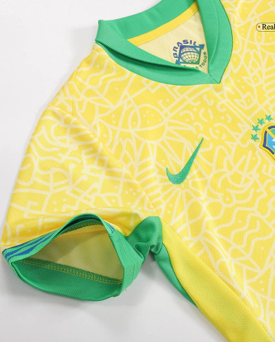 Kids Brazil Home Kit Copa America 2024 Kids Brazil Home Kit Copa America 2024