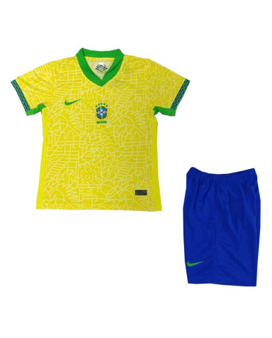 Kids Brazil Home Kit Copa America 2024 Kids Brazil Home Kit Copa America 2024