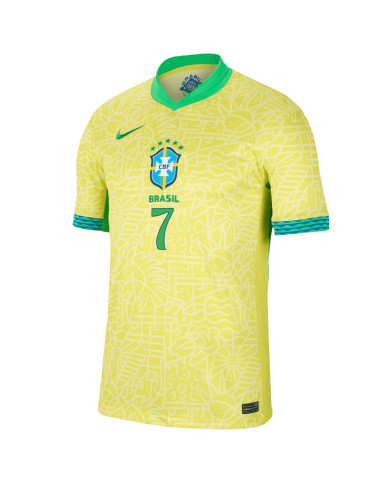 VINI JR. 7 Brazil Home Jersey Copa America 2024 VINI JR. 7 Brazil Home Jersey Copa America 2024