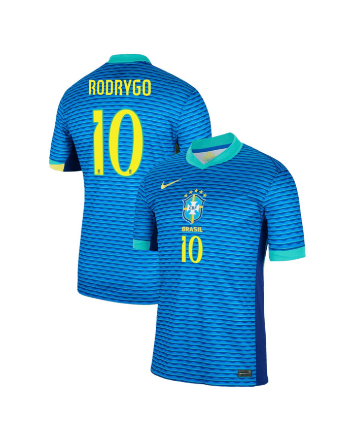 RODRYGO 10 Brazil Away Jersey Copa America 2024