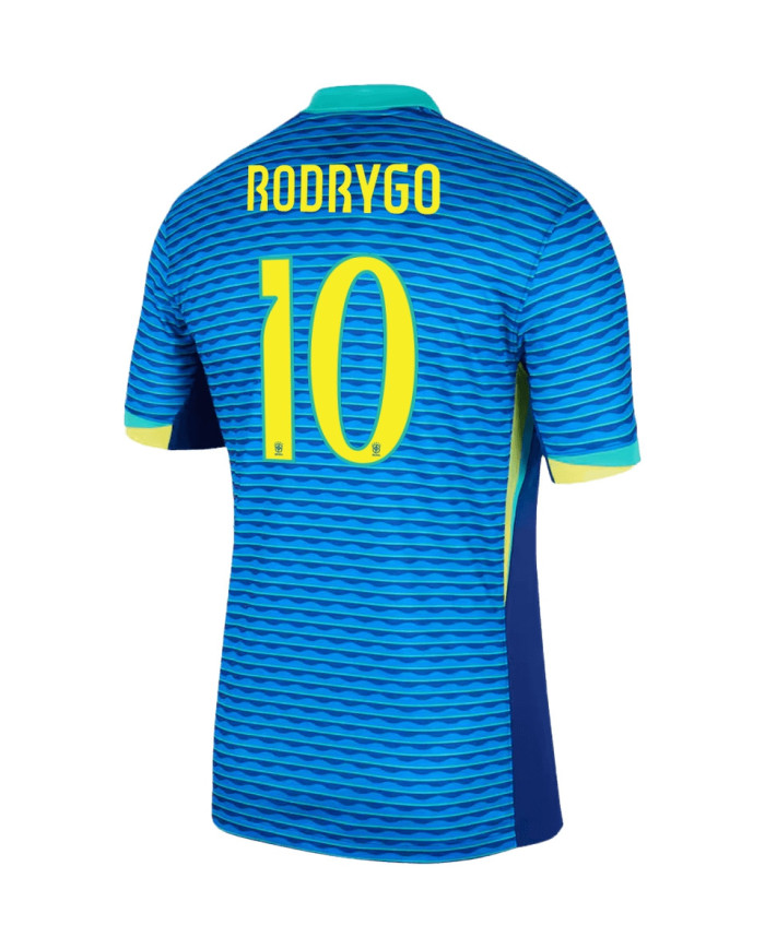 RODRYGO 10 Brazil Away Jersey Copa America 2024
