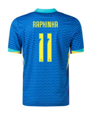 RAPHINHA 11 Brazil Away Jersey Copa America 2024
