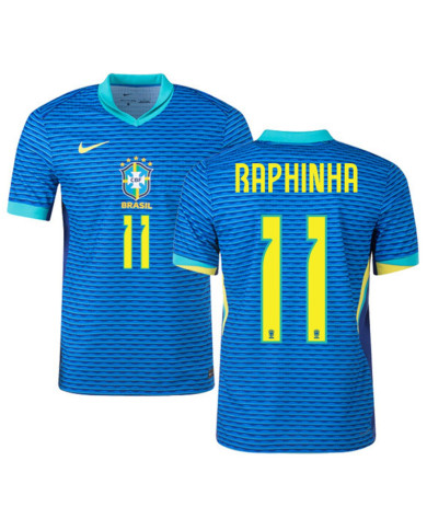 RAPHINHA 11 Brazil Away Jersey Copa America 2024 RAPHINHA 11 Brazil Away Jersey Copa America 2024