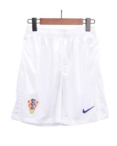 Croatia Home Soccer Shorts Euro 2024 Croatia Home Soccer Shorts Euro 2024