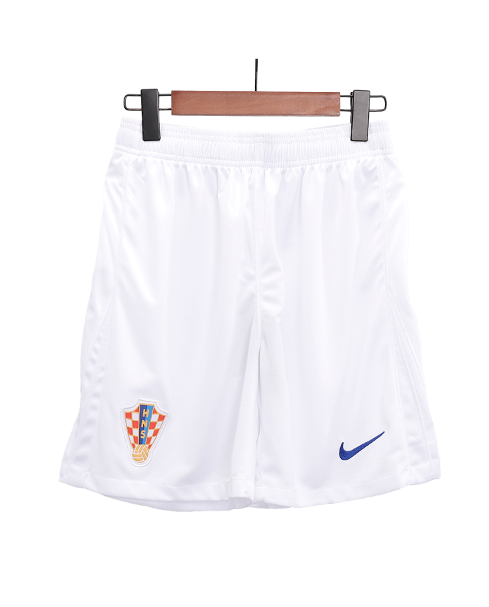 Croatia Home Soccer Shorts Euro 2024