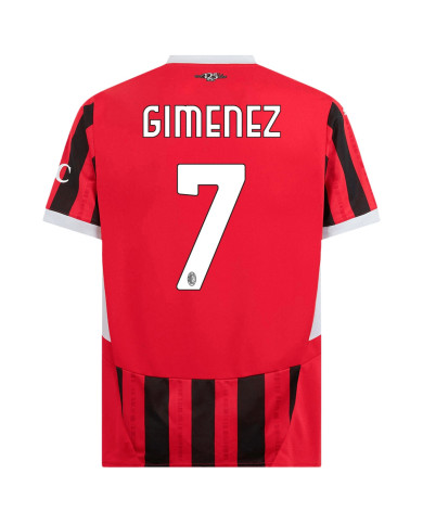 GIMENEZ 7 AC Milan Home Jersey 2024/25