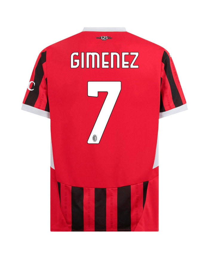 GIMENEZ 7 AC Milan Home Jersey 2024/25