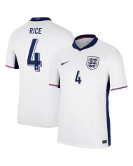 RICE 4 England Home Jersey Euro 2024