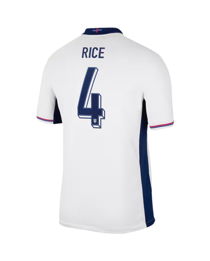 RICE 4 England Home Jersey Euro 2024