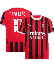 RAFA LEÃO 10 AC Milan Home Jersey 2024/25 - UCL Font