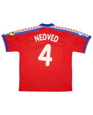 Nedved 4 Czech Republic Home Jersey 1996/98 Nedved 4 Czech Republic Home Jersey 1996/98