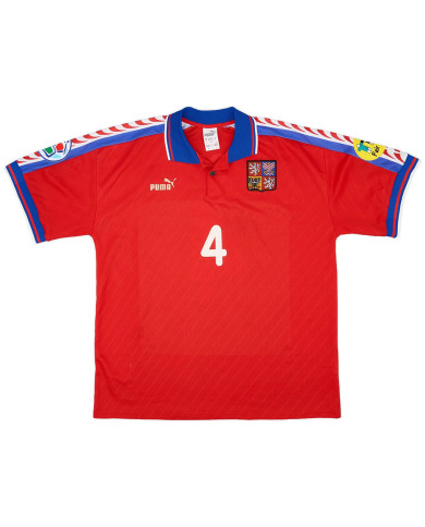 Nedved 4 Czech Republic Home Jersey 1996/98 Nedved 4 Czech Republic Home Jersey 1996/98