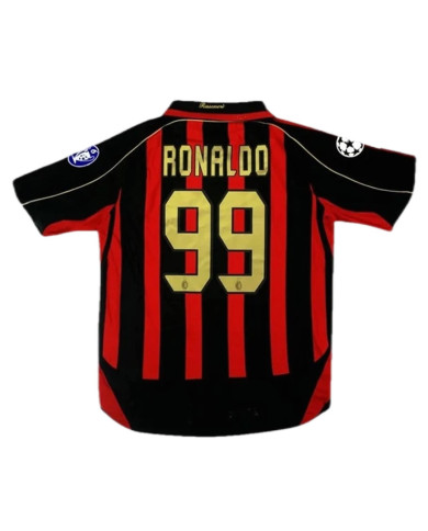 Ronaldo 99 Retro AC Milan UCL Home Jersey 2006/07 Ronaldo 99 Retro AC Milan UCL Home Jersey 2006/07