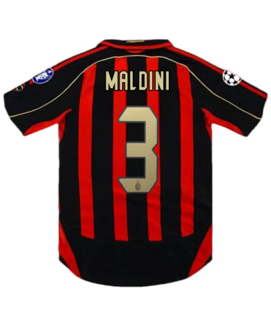 MALDINI 3 Retro AC Milan UCL Home Jersey 2006/07