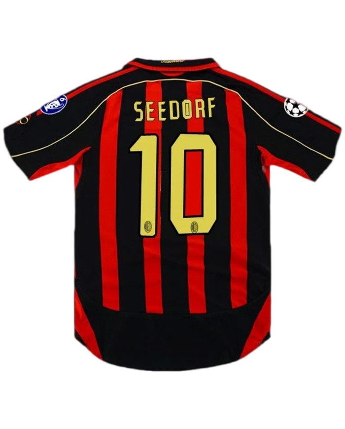 SEEDORF 10 Retro AC Milan UCL Home Jersey 2006/07