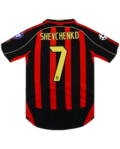 SHEVCHENKO 7 Retro AC Milan UCL Home Jersey 2006/07 SHEVCHENKO 7 Retro AC Milan UCL Home Jersey 2006/07