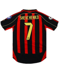SHEVCHENKO 7 Retro AC Milan UCL Home Jersey 2006/07