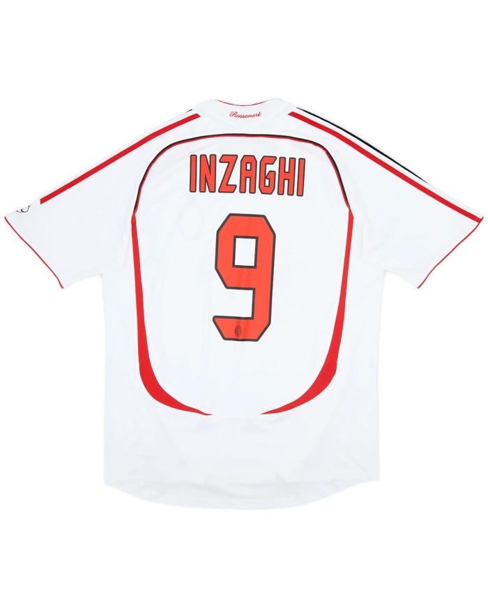 INZAGHI 9 Retro AC Milan UCL Final Away Jersey 2006/07