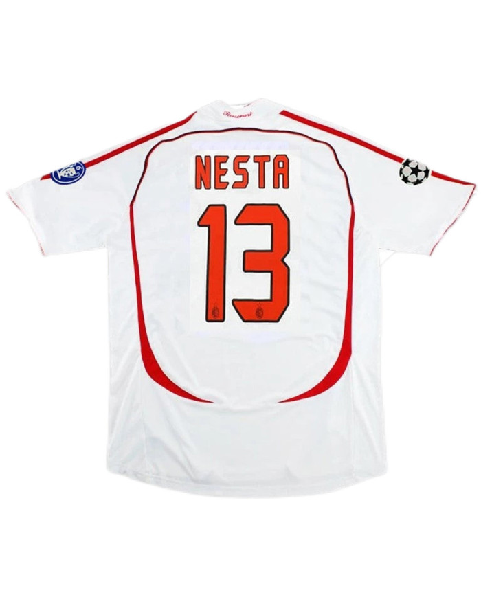 NESTA 13 Retro AC Milan UCL Final Away Jersey 2006/07