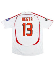 NESTA 13 Retro AC Milan UCL Final Away Jersey 2006/07