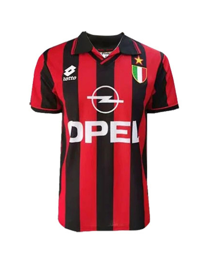BAGGIO 18 Retro AC Milan Home Jersey 1996/97