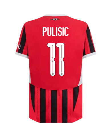 PULISIC 11 AC Milan Home Match Jersey 2024/25 - UCL Font PULISIC 11 AC Milan Home Match Jersey 2024/25 - UCL Font