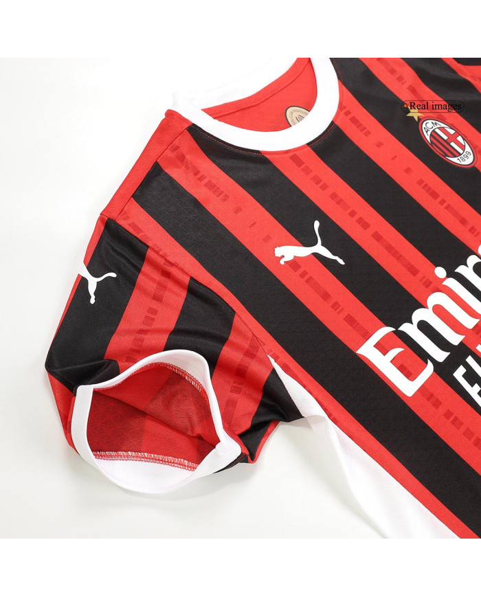 RAFA LEÃO 10 AC Milan Home Jersey Player Version 2024/25
