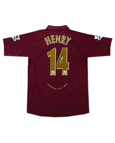 Henry 14 Retro Arsenal Home Jersey 2005/06