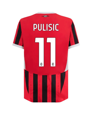 PULISIC 11 AC Milan Home Jersey Player Version 2024/25 PULISIC 11 AC Milan Home Jersey Player Version 2024/25