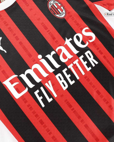PULISIC 11 AC Milan Home Jersey Player Version 2024/25 PULISIC 11 AC Milan Home Jersey Player Version 2024/25