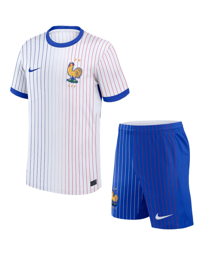 France Away Kit(Jersey+Shorts) Euro 2024