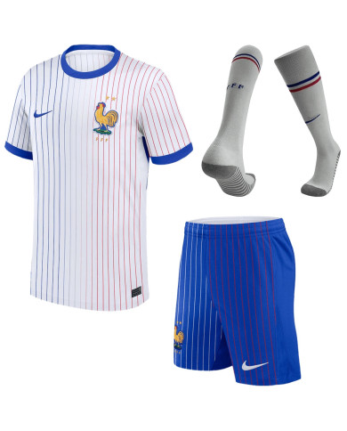 France Away Whole Kit(Jersey+Shorts+Socks) Euro 2024 France Away Whole Kit(Jersey+Shorts+Socks) Euro 2024