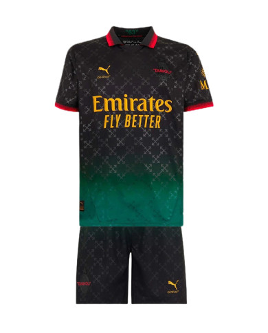 Kids AC Milan Fourth Jersey Kit 2024/25