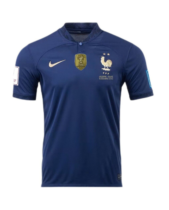 France MBAPPE 10 World Cup Final Jersey Home Replica 2022