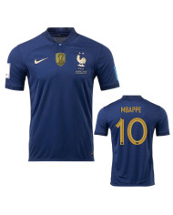France MBAPPE 10 World Cup Final Jersey Home Replica 2022
