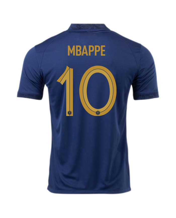 France MBAPPE 10 Jersey Home Replica World Cup 2022